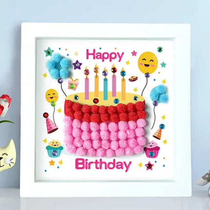 لوحة بوم بوم DIY – DIY PomPom Art Kit