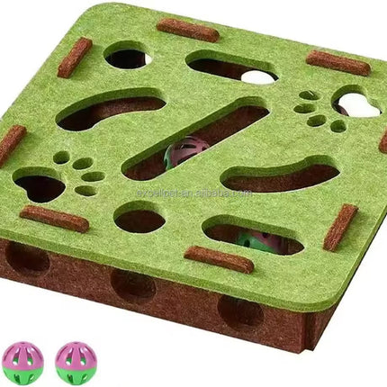 لوحة لعب تفاعلية للقطط – Interactive Cat Play Board